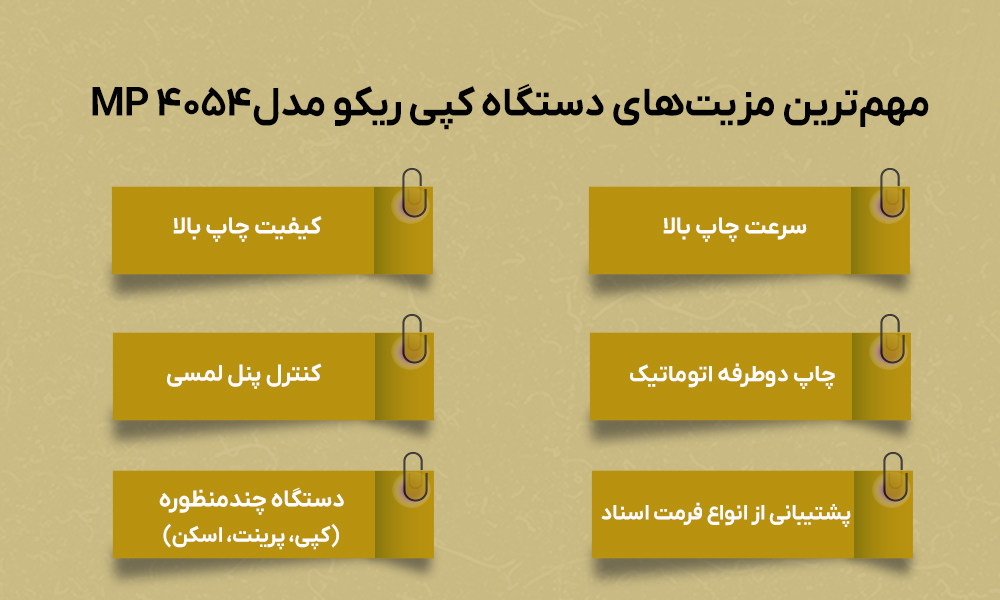 مزیت های دستگاه کپی ریکو مدل 4054 فراز کپی